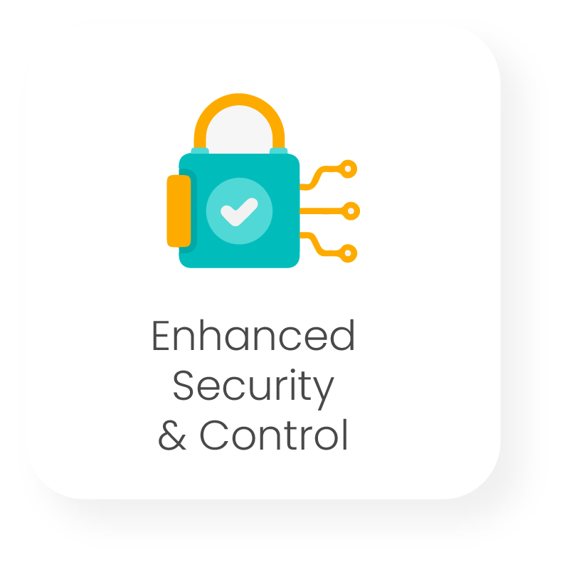 enhanced security and control icon